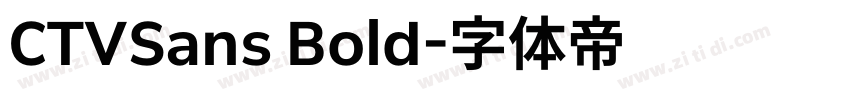 CTVSans Bold字体转换